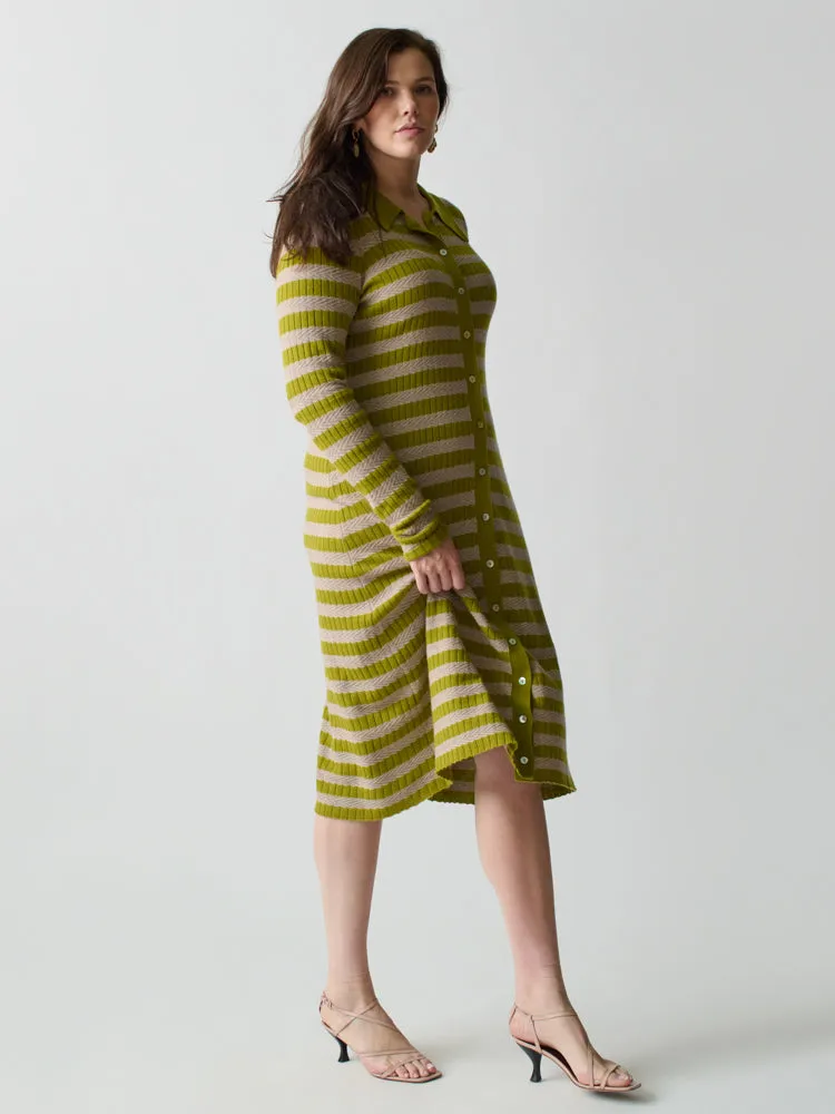 Morrissey Textured Stripe Dress sold by Lingua Franca NYC product image thumbnail 5