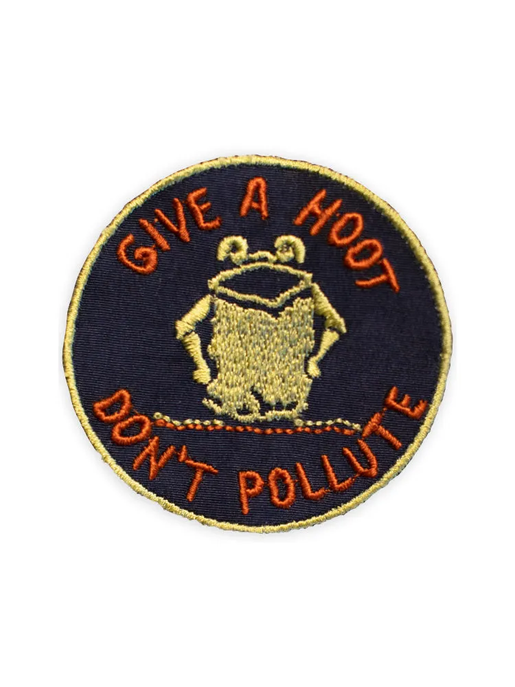 Give A Hoot Don't Pollute Patch sold by Lingua Franca NYC