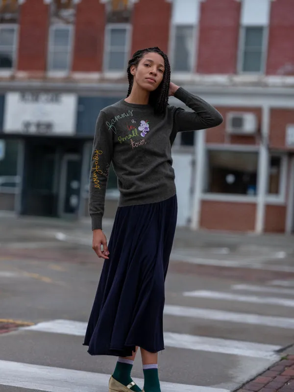 Small Town Crewneck sold by Lingua Franca NYC product image thumbnail 4