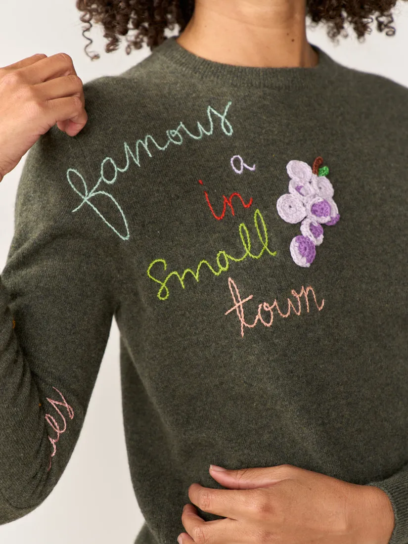Small Town Crewneck sold by Lingua Franca NYC product image thumbnail 5