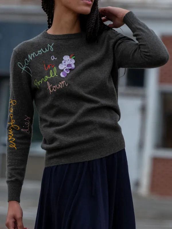 Small Town Crewneck sold by Lingua Franca NYC