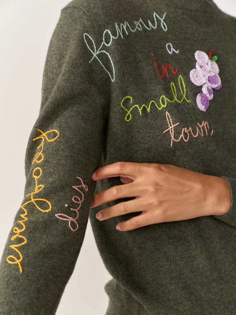 Small Town Crewneck sold by Lingua Franca NYC product image thumbnail 2