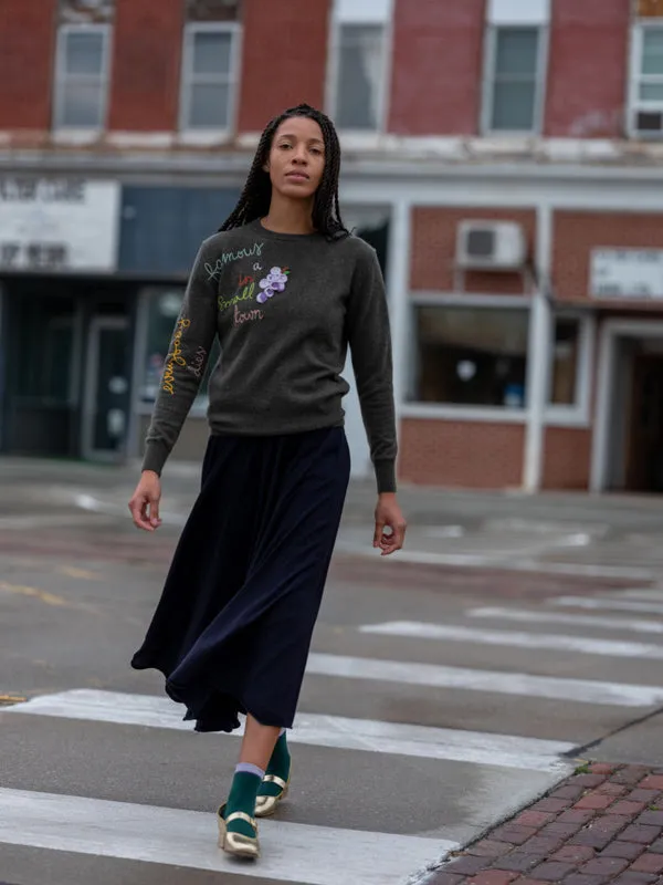 Small Town Crewneck sold by Lingua Franca NYC product image thumbnail 3