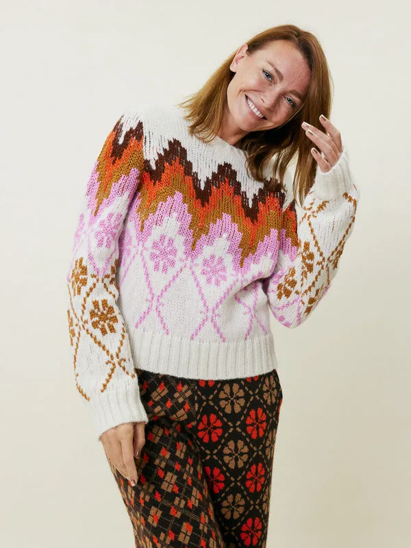 Margaux Zig Zag Sweater sold by Lingua Franca NYC