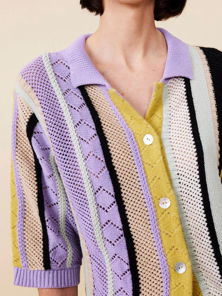 Edwin Striped Camp Shirt sold by Lingua Franca NYC product image thumbnail 4