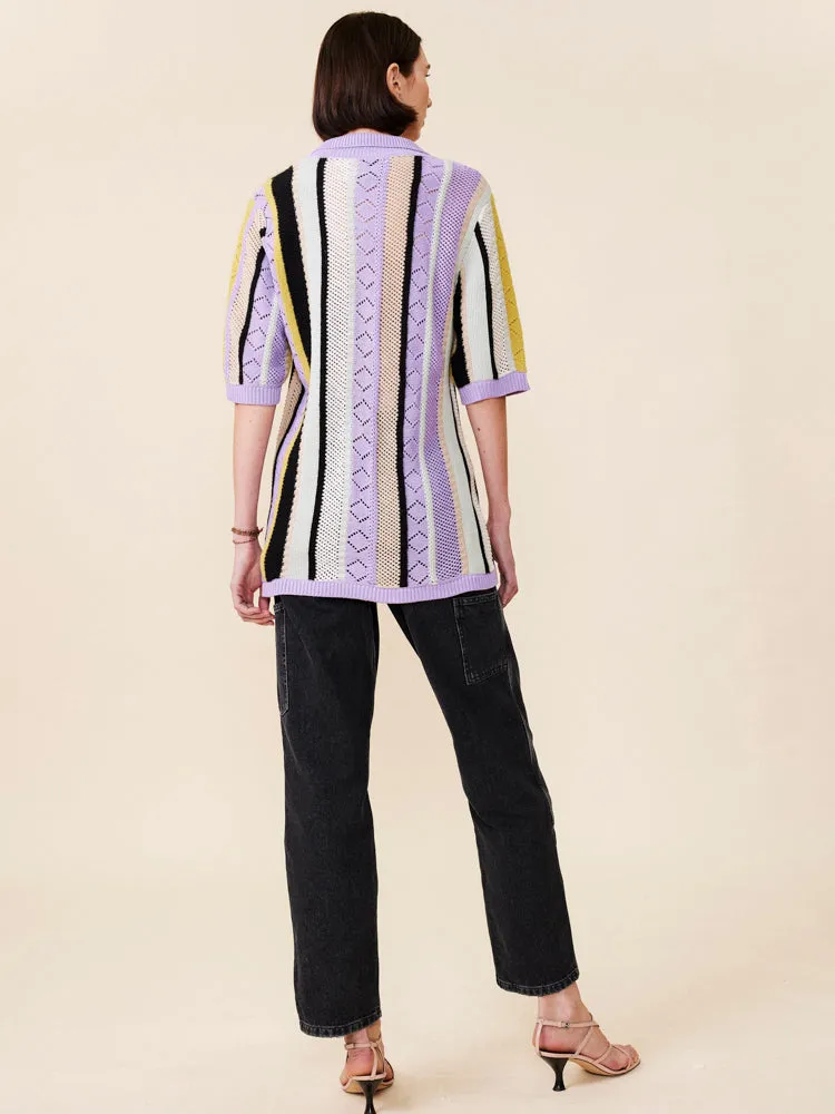 Edwin Striped Camp Shirt sold by Lingua Franca NYC product image thumbnail 3