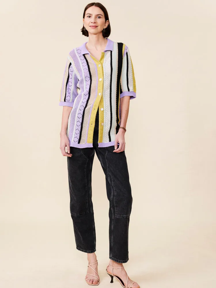 Edwin Striped Camp Shirt sold by Lingua Franca NYC product image thumbnail 2