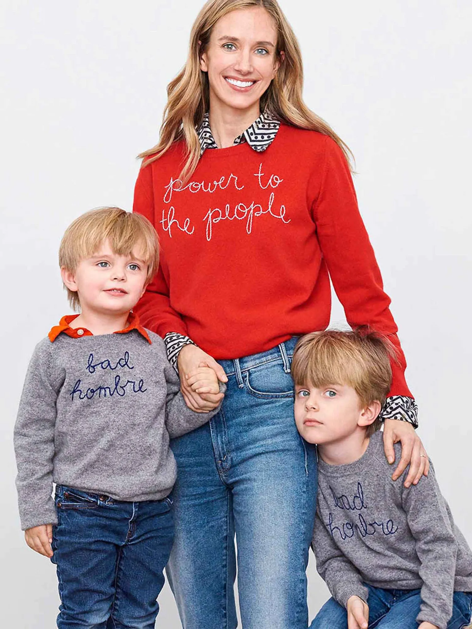"power to the people" Crewneck sold by Lingua Franca NYC product image thumbnail 4