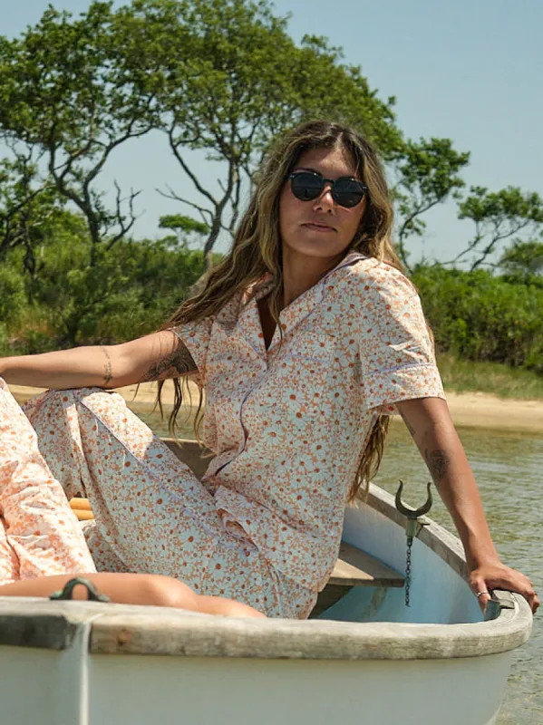 Whoopsie Daisy Short Sleeve PJ Top made by Lingua Franca NYC