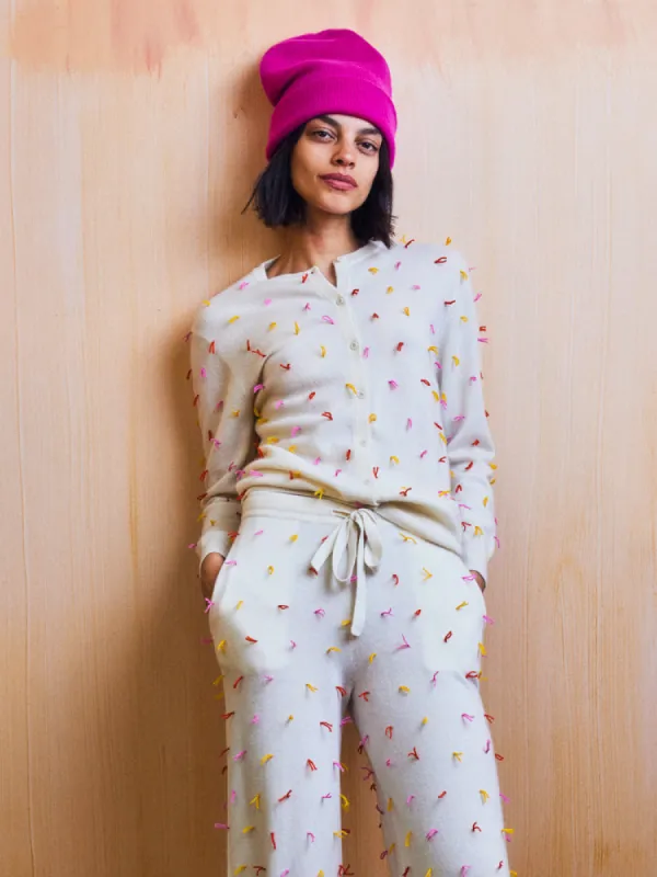 DeeDee Quilt Knot Cardigan sold by Lingua Franca NYC