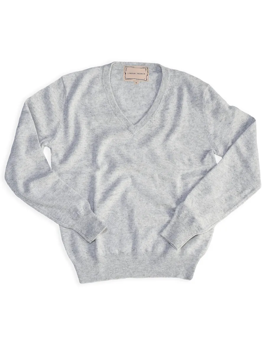 Stacked Monogram V-Neck sold by Lingua Franca NYC product image thumbnail 5