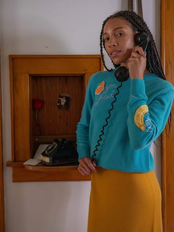 Orange You Glad Crewneck sold by Lingua Franca NYC