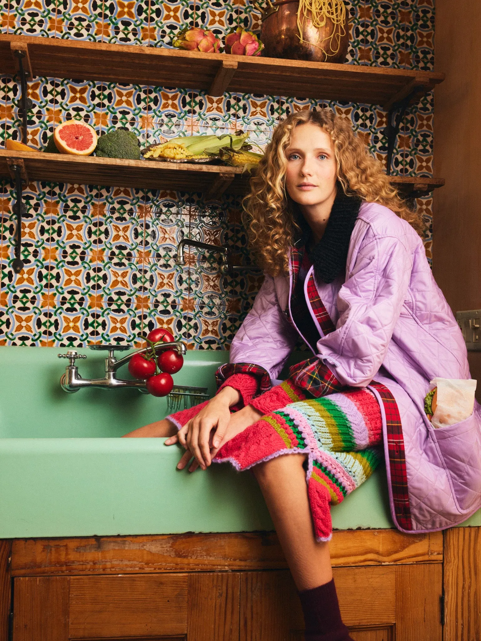 Alma Quilted Jacket sold by Lingua Franca NYC product image thumbnail 4