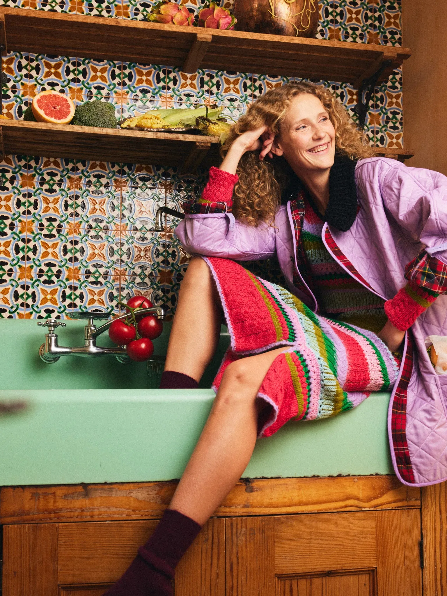 Alma Quilted Jacket sold by Lingua Franca NYC product image thumbnail 3