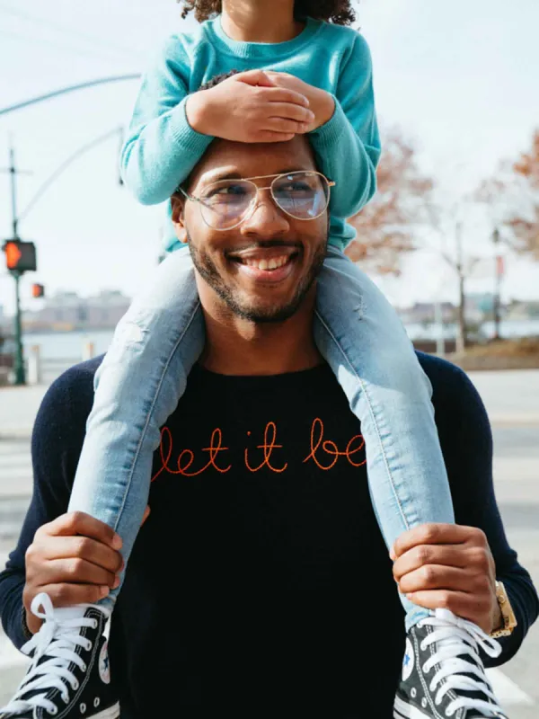 "let it be" Crewneck sold by Lingua Franca NYC