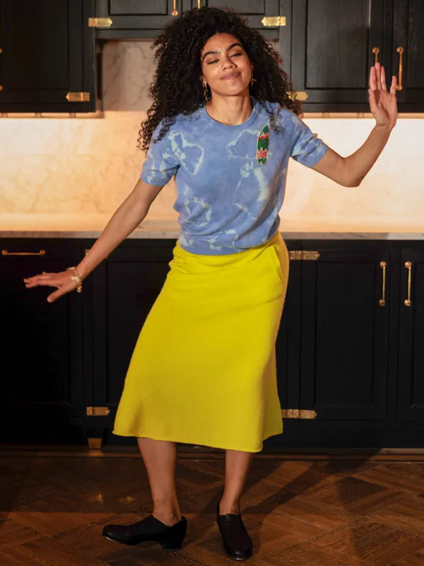 Cashmere A-Line Skirt sold by Lingua Franca NYC product image thumbnail 2