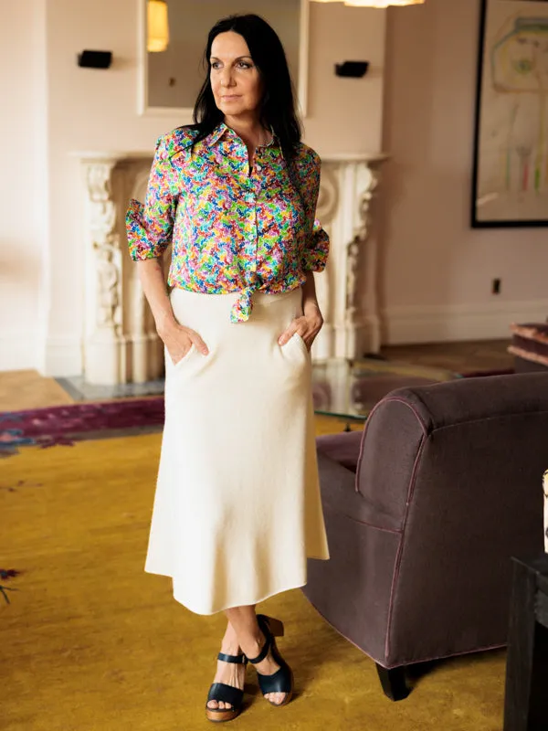 Cashmere A-Line Skirt sold by Lingua Franca NYC