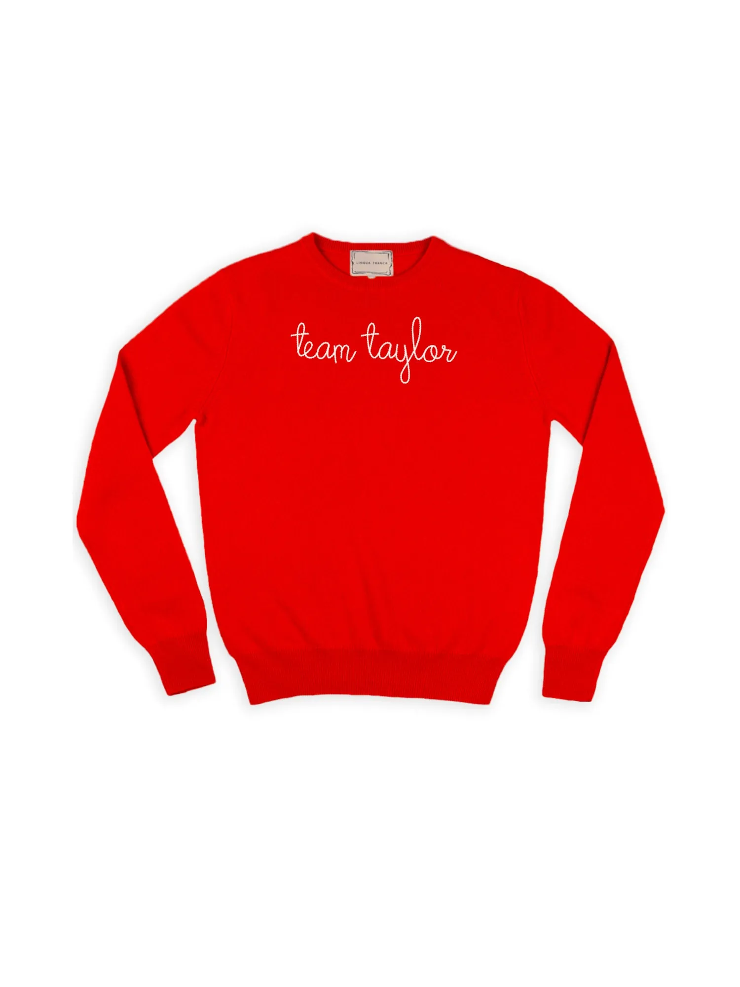 "team taylor" Crewneck sold by Lingua Franca NYC product image thumbnail 4