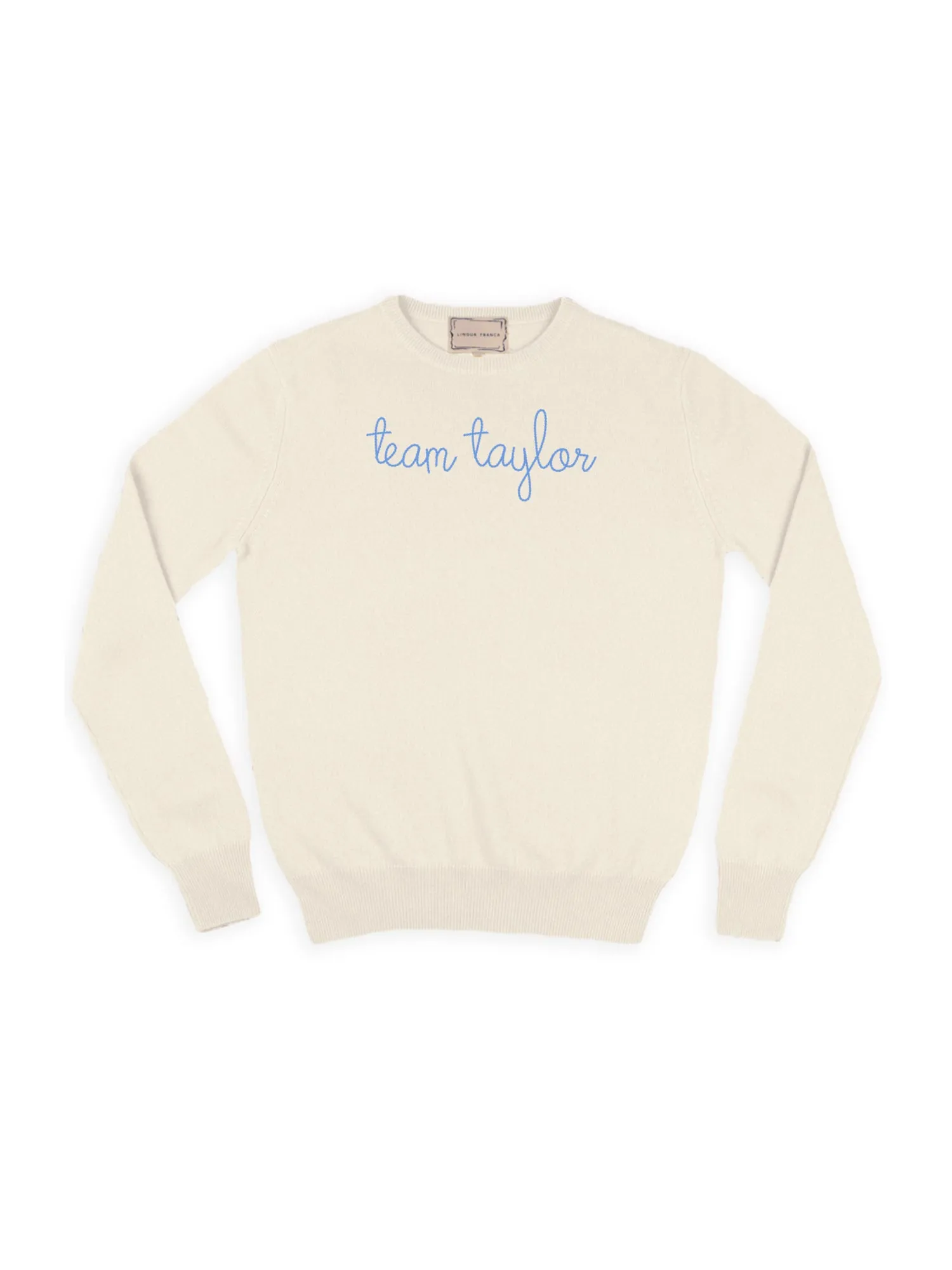 "team taylor" Crewneck sold by Lingua Franca NYC product image thumbnail 5
