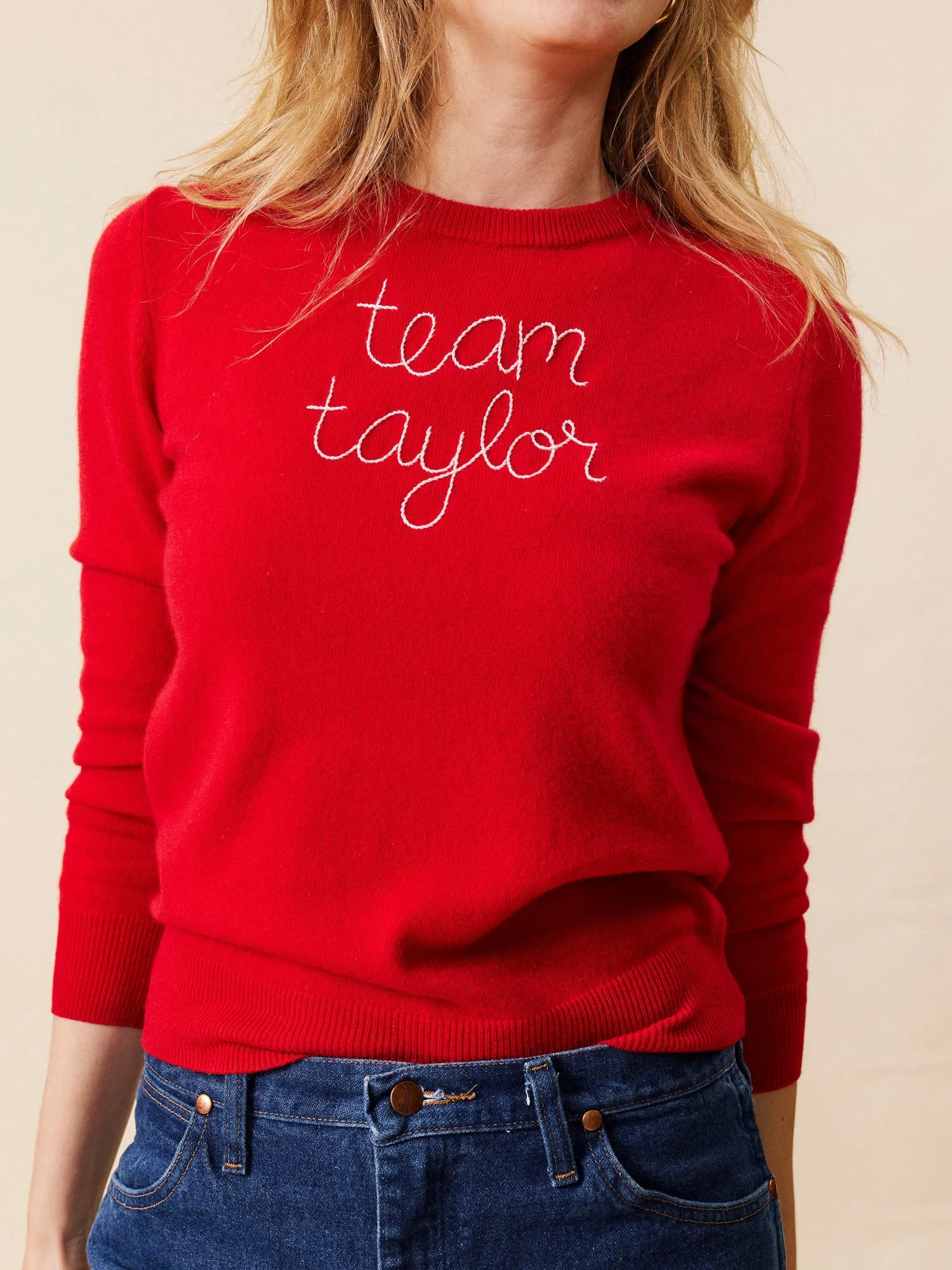 "team taylor" Crewneck sold by Lingua Franca NYC product image thumbnail 2