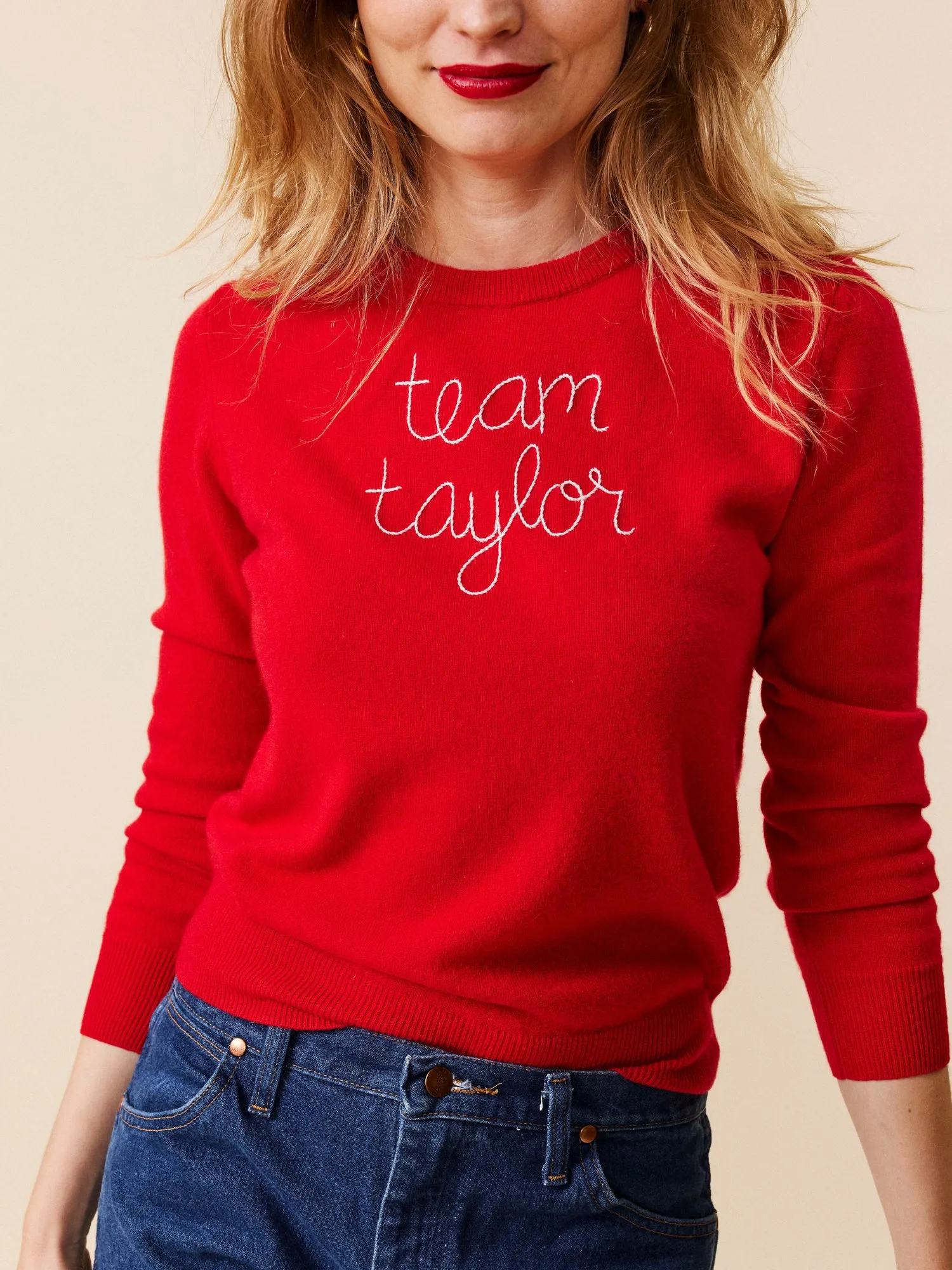 "team taylor" Crewneck sold by Lingua Franca NYC