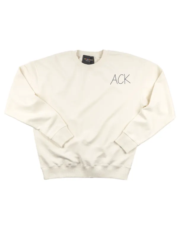 "ACK" Men's Sweatshirt sold by Lingua Franca NYC