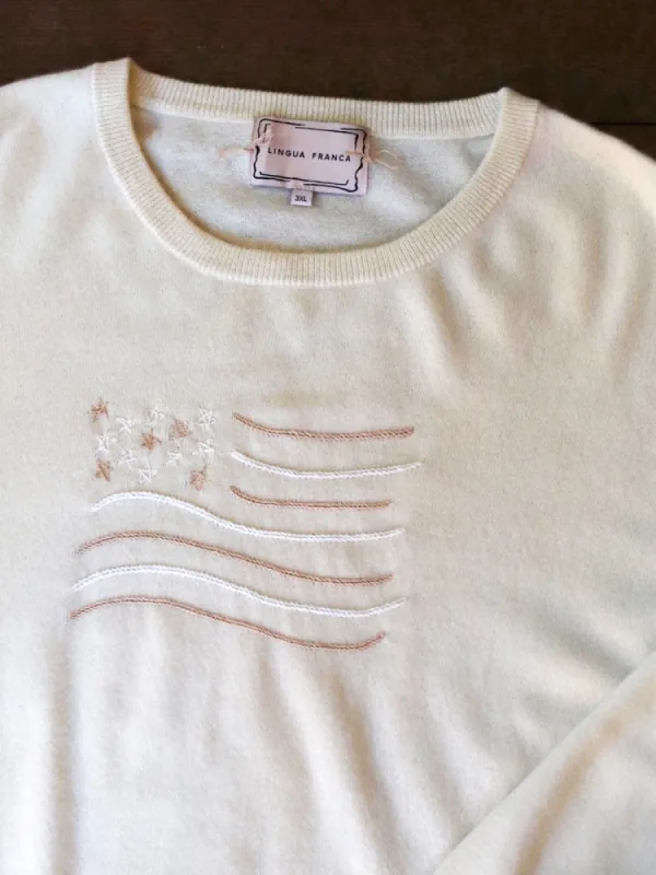 Unity Flag Women's Crewneck sold by Lingua Franca NYC