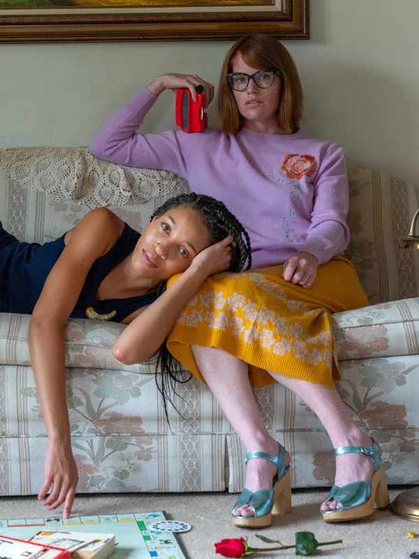 A Rose is a Rose Sweater sold by Lingua Franca NYC product image thumbnail 2