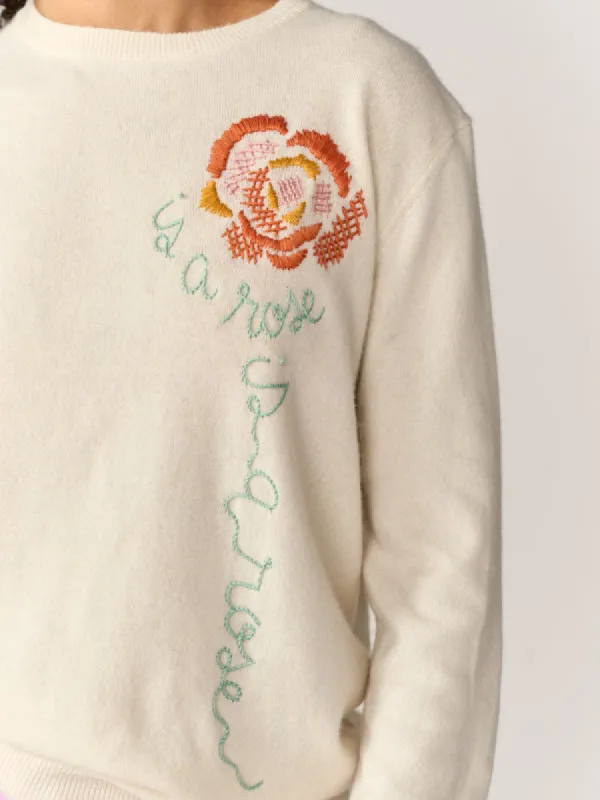 A Rose is a Rose Sweater sold by Lingua Franca NYC