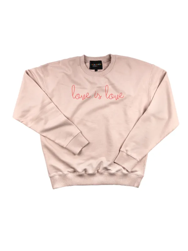 "love is love" Women's Sweatshirt sold by Lingua Franca NYC