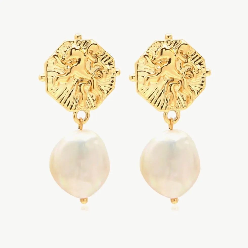 Pearl Drop Earrings sold by Mason & Madison Co.