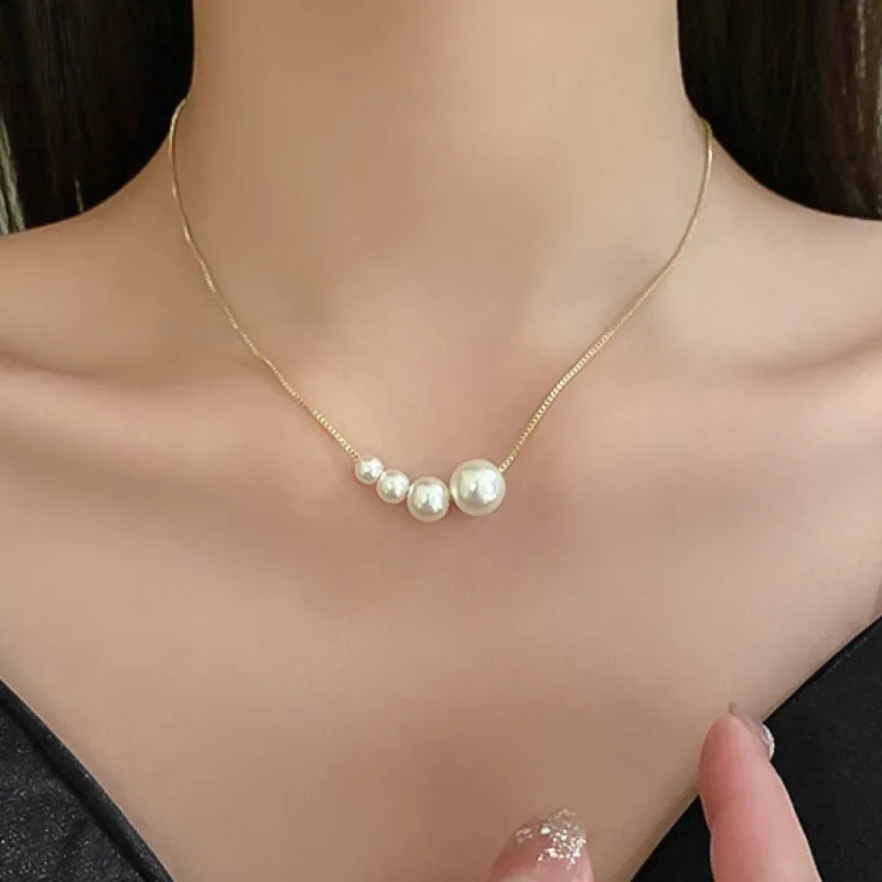 Pearl Pendant Chain Necklace sold by Mason & Madison Co.