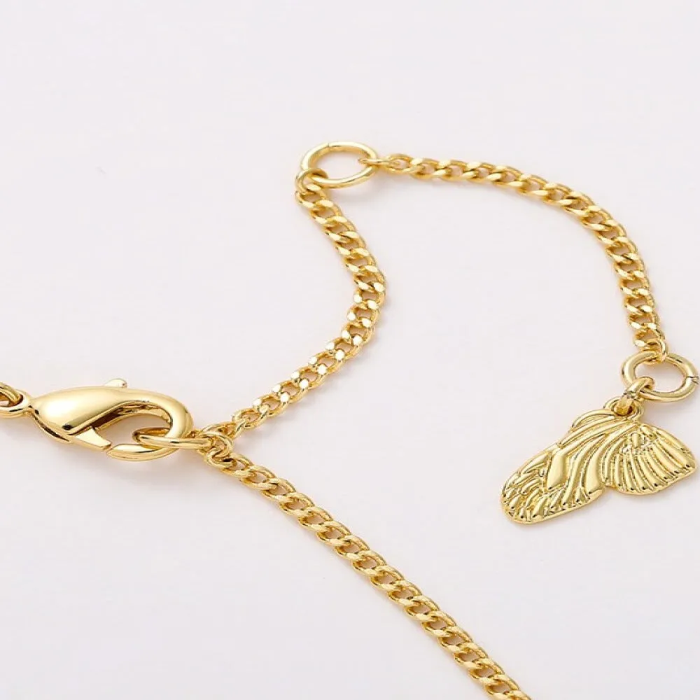 Chain Necklace with Pearl Heart Lock Pendant sold by Mason & Madison Co. product image thumbnail 3