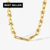 Gold Link Chain Necklace - Graduated sold by Mason & Madison Co.