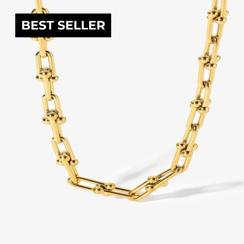 Gold Link Chain Necklace - Graduated sold by Mason & Madison Co.