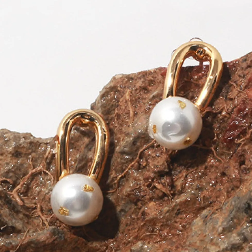 Pearl Stud Earrings sold by Mason & Madison Co. product image thumbnail 3
