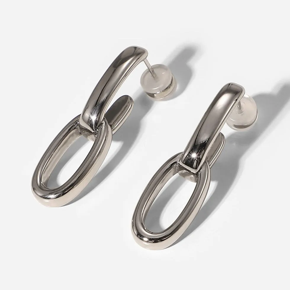 Chain Link Earrings sold by Mason & Madison Co.