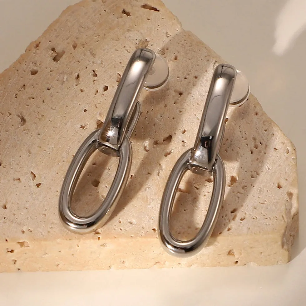 Chain Link Earrings sold by Mason & Madison Co. product image thumbnail 2