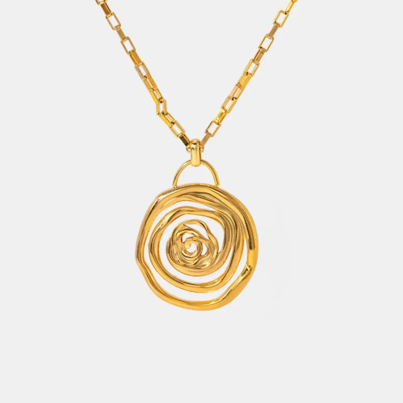 Gold Pendant Necklace - Spiral sold by Mason & Madison Co.