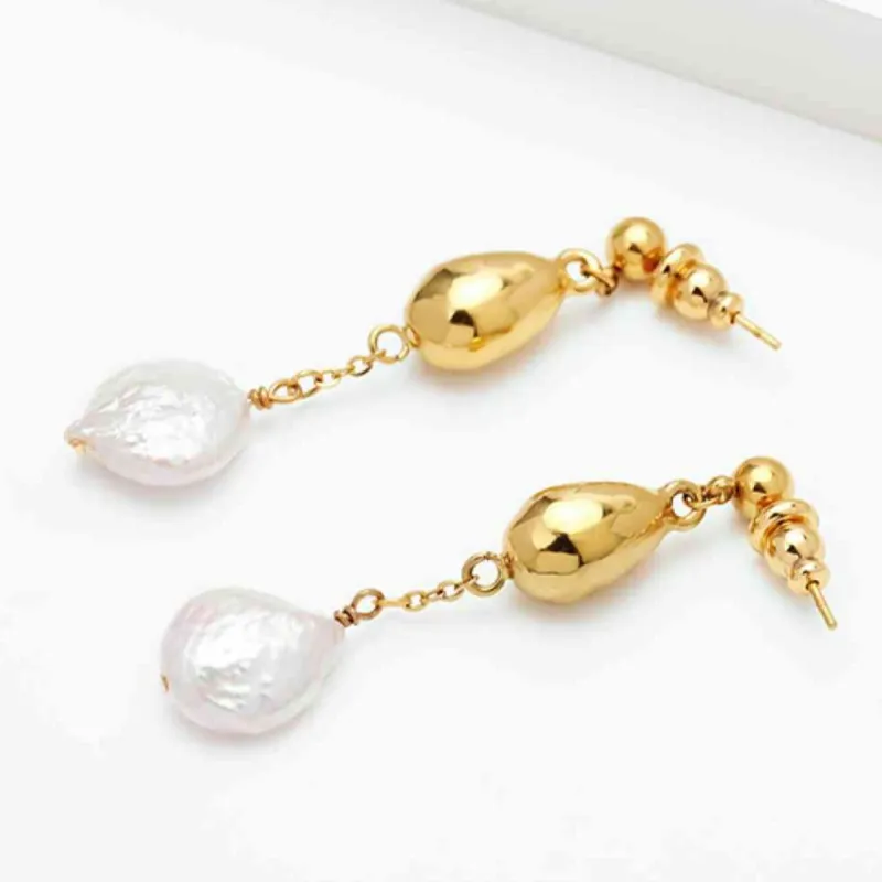 Pearl Drop Earrings sold by Mason & Madison Co.
