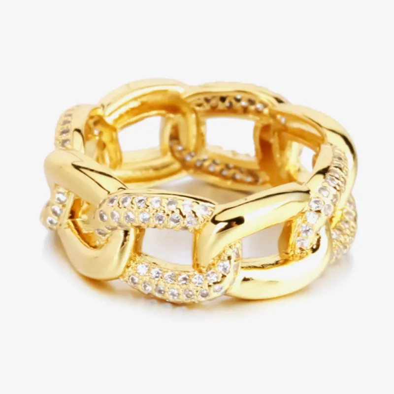 Diamond Chunky Chain Ring sold by Mason & Madison Co.