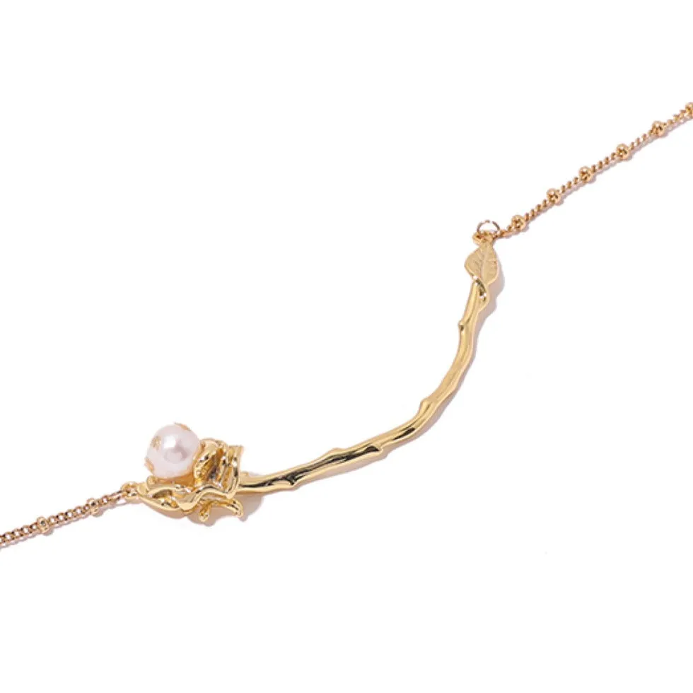 Gold Pendant Necklace - Ravishing Rose sold by Mason & Madison Co. product image thumbnail 3