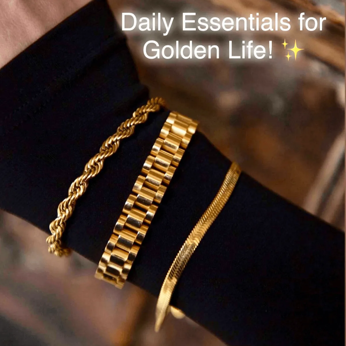 Gold Bracelet - Watch Band sold by Mason & Madison Co. product image thumbnail 2