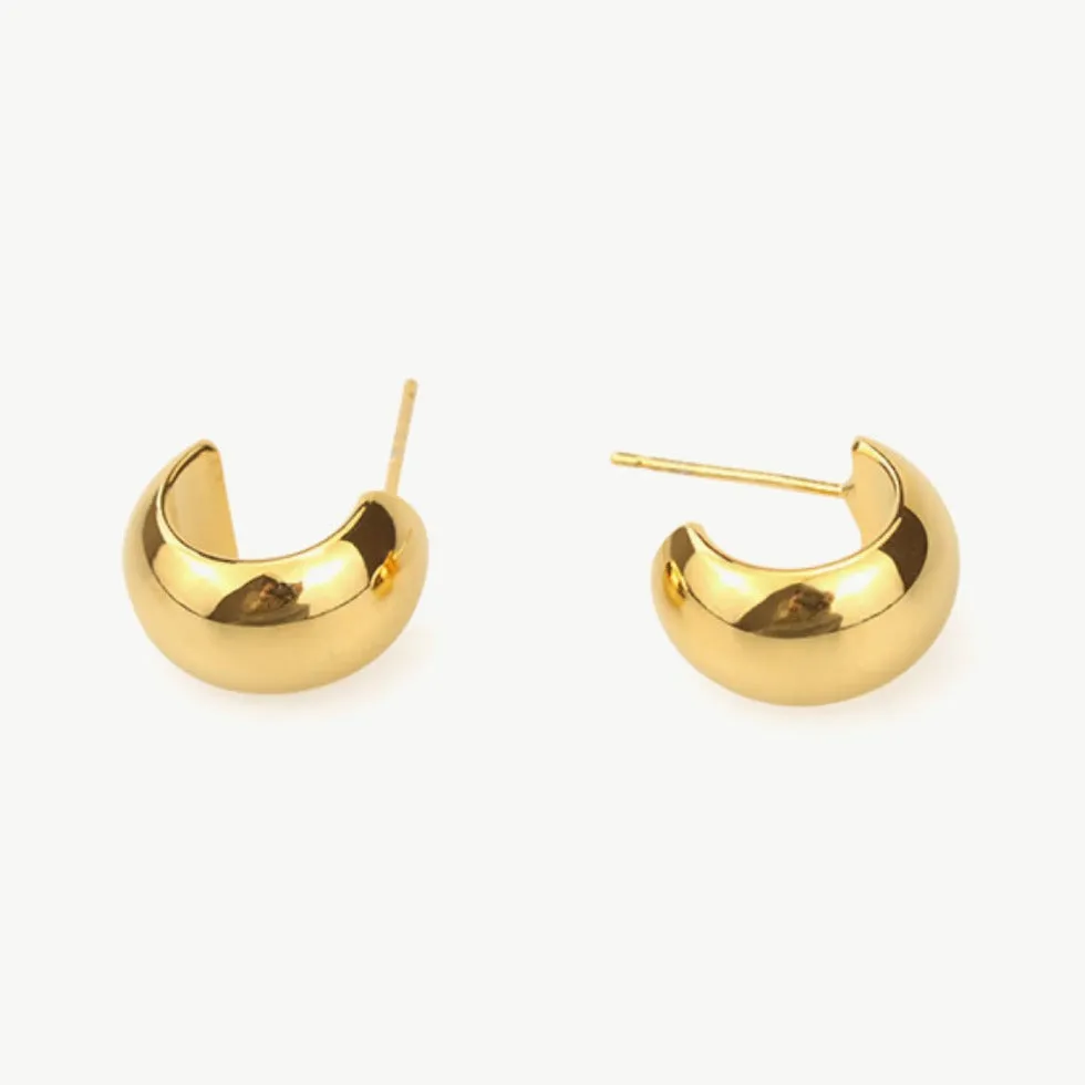 C-Hoop Stud Earrings sold by Mason & Madison Co. product image thumbnail 3