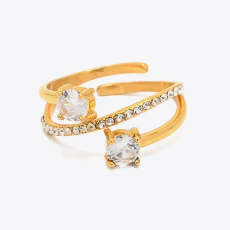 Gold Diamond Open Ring sold by Mason & Madison Co.