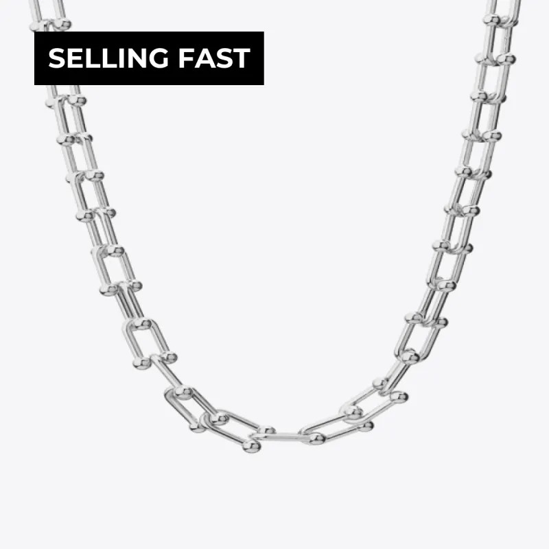 Fun Day Ahead - Graduated Link Chain Necklace made by Mason & Madison Co.
