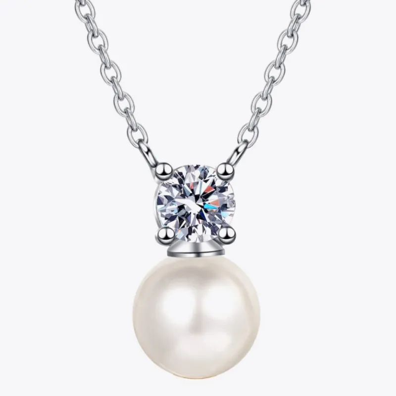 Diamond Pearl Pendant Necklace - 0.5 Carat sold by Mason & Madison Co.