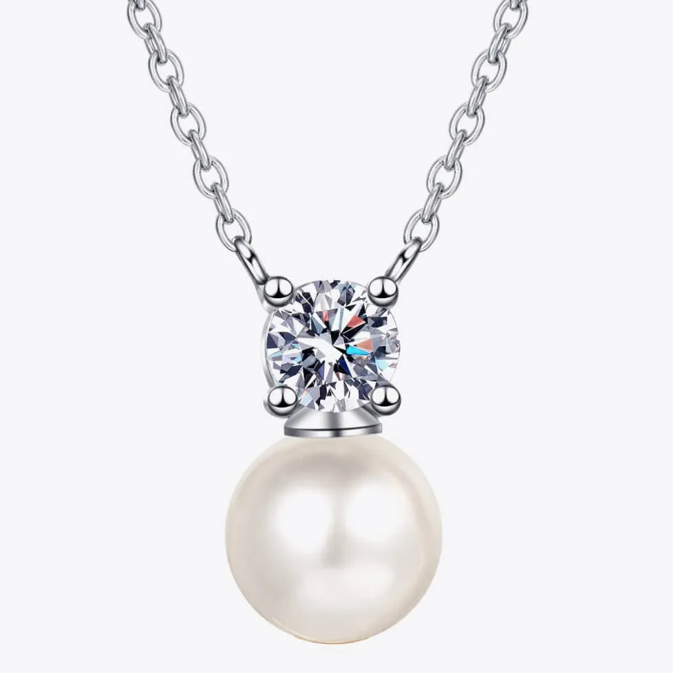 Diamond Pearl Pendant Necklace - 0.5 Carat sold by Mason & Madison Co.