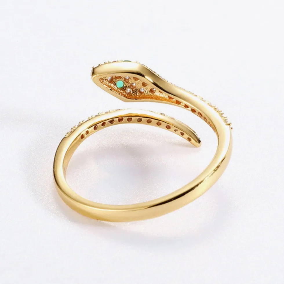 Diamond Snake Gold Open Ring sold by Mason & Madison Co. product image thumbnail 4