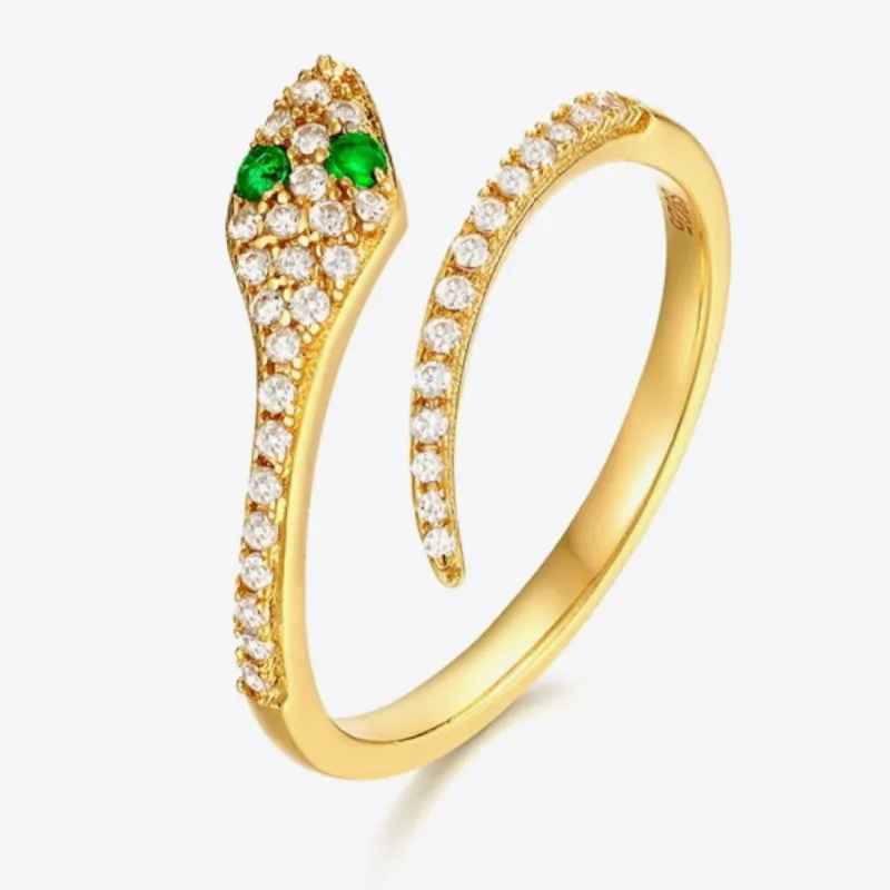 Diamond Snake Gold Open Ring sold by Mason & Madison Co.